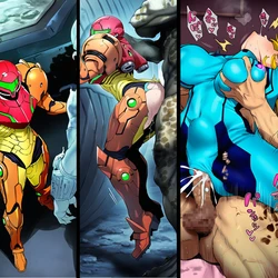 [Pixiv] プじだむの島/Pujidamu no Shima (15106284) - Samus VS Predator [AI Generated]