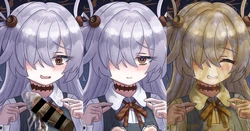 [秋夜姫/akiyonohime] Kanoe — unwashed collar handjob, all variations (25 images)