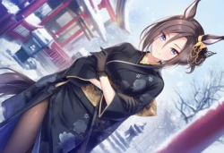 被会长怂恿去和训练员马儿跳的气槽 (Uma Musume) 【AI Generated】