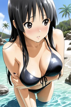Sayaka [Request] Akiyama Mio | Beach (59P) (Patreon) [AI Generated]