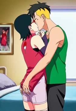 TheFarAi Kawaki X Sarada (Ai Generated)