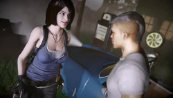 Jill Valentine From Resident Evil Has Sex On A The Car