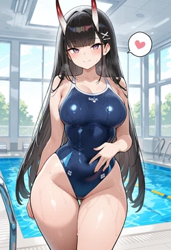 [Nankoai] Noshiro-能代(Azur lane)-req-sukumizu-pool-BBC- (Patreon) [AI Generated]