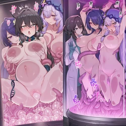 (kkoi) Ruan Mei, Black Swan, Acheron x Tentacles [AI Generated]