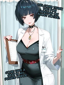 [SnowBunnyWaifus] Tae Takemi tries out her new experimental medication. (Commission) (Patreon) [AI Generated]