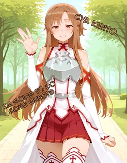 [SnowBunnyWaifus] Asuna takes a quest to get some extra money for her 1 year anniversary. (Patreon) [AI Generated]