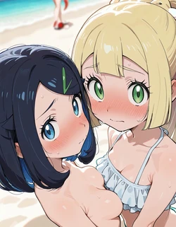 [NeekoSan] Liko x Lillie リコ X リーリエ - Pokemon [AI Generated]