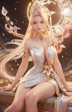 [AI Generated] 王者荣耀 - 虞姬 - 愿照·岁时盈【墨迹】