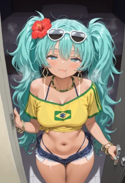 [Hot Ice] Hatsunemiku ブラジル満喫中 [AI Generated]