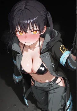 [Custom Firingu] Tamaki Kotatsu . Enen no Shouboutai [AI Generated]