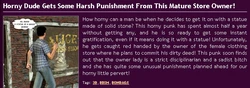 [XL-3D] Horny dude gets some harsh punishment from this mature store owner