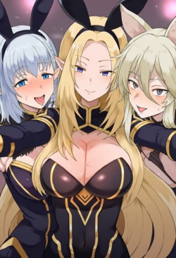 [KaitoArt] (UNCENSORED) Shadow Garden BBC Party NTR (Zeta- Beta- Alpha) [AI Generated]