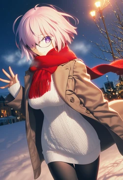 Mikitoon Mash Kyrielight マシュ_クリスマス① [AI Generated]