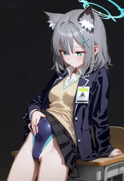 [幻想支線|愛と夢物語] 砂狼シロコ|水着と孕み―情熱の交わり [AI Generated]