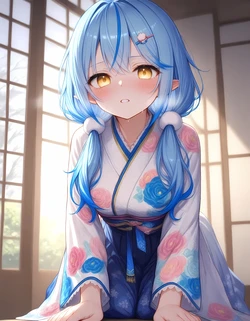 Rino-mii_Noa (R-18) Yukihana Lamy - HoloJP [Kimono] (Patreon) [AI Generated]