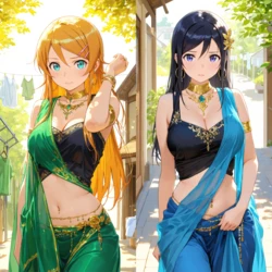 Oreimo girls in Saree(LK_JEWELS) [AI Generated]