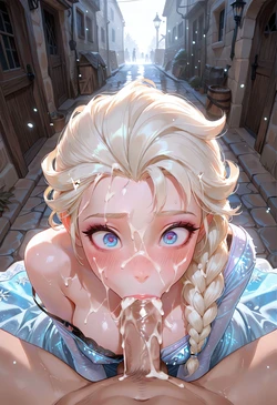 [MoekoAI] Elsa Blowjob [AI Generated]
