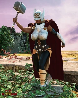 [Ms. Raw Velvet] Jane Foster Rammed by Hulks