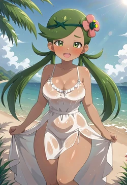 [SupremoKaioSama] Green Hair, Ocean's Stare - Mallow's Complete, Masterpiece Offer [AI Generated]