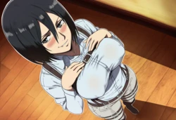 [NoberU] Mikasa's Fun Night....... [AI Generated]