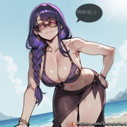 ShanalotteAI (B/G) Raiden Shogun (Genshin Impact) (15 img set) [AI Generated]