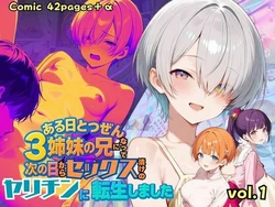 [ポルチオ商事] ある日とつぜん三姉妹の兄になって、つぎの日からセックス漬けのヤリチンに転生しました VOL.1 (オリジナル) [AI Generated]