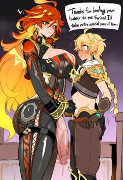 Aroma - Mavuika x Aether - Futa on Male - 41p [Doujin] [AI Generated]