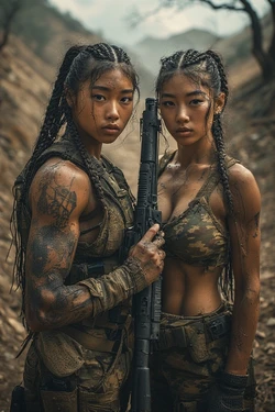 2 asian mercenaries captured, sentenced, executed and cremated [AI Generated]