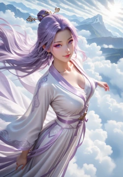 [MacArooN]Awakening from a dream in the clouds, trapped in the dusty sky.[AI Generated][uncensored][Zhu Xian]