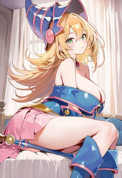 (osanpomichi) Dark Magician Girl ブラック・マジシャン・ガール (yu-gi-oh) [AI Generated]