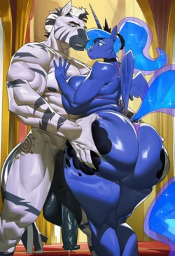 Princess Luna x Zebra Gallery (Patreon release) [AI GENERATED - QOSKindred]