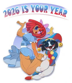 [MegaDraws24] Happy New Year 2026 (The Amazing Digital Circus)
