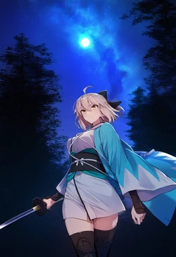 [Pixiv] qr (10681588) - Okita-san Defeated [AI Generated]