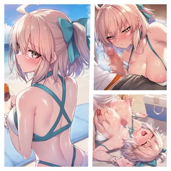 [Pixiv] qr (10681588) - Okita-san Oil Massage [AI Generated]