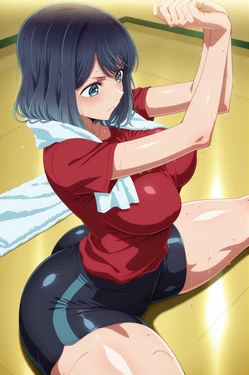 KoinaART -  Akane (Workout) 🩵🩵 (Patreon) [AI Generated]