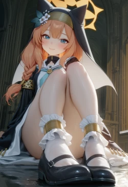 [白タイツHunter] 伊落マリー 捕食 Mari hunting [AI Generated]