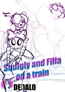 [Dedalo] Squigly and Filia on a train (Skullgirls) (WIP)