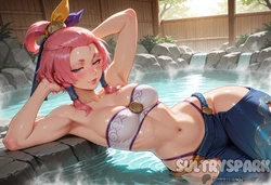 [SultrySpark] Yunara (League of Legends) Spirit Blossom Springs (Patreon) [AI Generated] with watermark [39pics set]