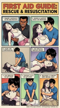 Safety Poster 3: Chokehold Victim (AI Generated)