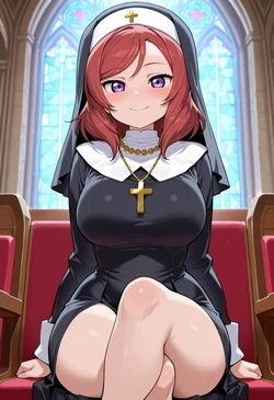 [Nankoai] Maki Nishikino-西木野真姫-nun-confessional-gloryhole- (Patreon) [AI Generated]