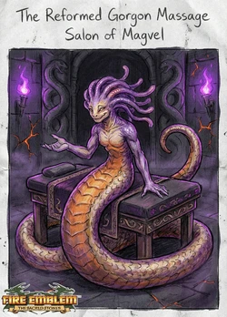 The Reformed Gorgon Massage Salon in Magvel [AI GENERATED]