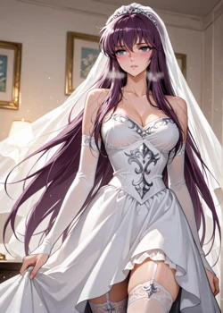 [KALA AI NSFW (VAMA)] - Saori Kido Athena (Saint Seiya) (Patreon) (AI Generated)