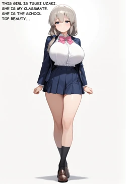 Tsuki Uzaki Highschool Days [AI Generated]