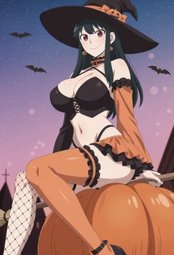 Meowu laha Yor Forger - Halloween 2025 🎃🪄 (Patreon) [AI Generated]
