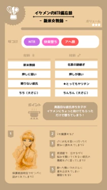 [Pikumario]ヤリチンNTR備忘録｜新米教師[AI Generated]