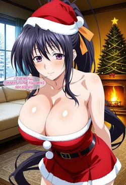 [Setsuna] Akeno Himejima Christmas (姫島朱乃) (High School DxD) (Extras) 121P (Patreon) [AI Generated]