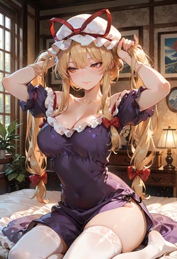 [MoekoAI] 八雲紫 Yakumo Yukari Pose [AI Generated]