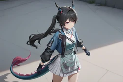 [LoveHUwU] Chen Qianyu [ Test stuff (repetitive poses) ] | Arknights Endfield [AI Generated]