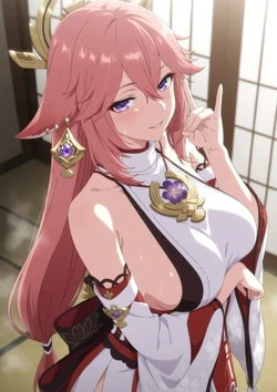 [Huanai] Yae Miko (八重神子) – 56p [AI Generated]