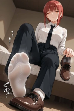 [Ocha no ko] Makima legs [AI Generated]